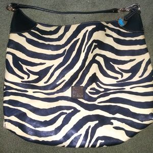 Dooney & Bourke Zebra print large hand bag